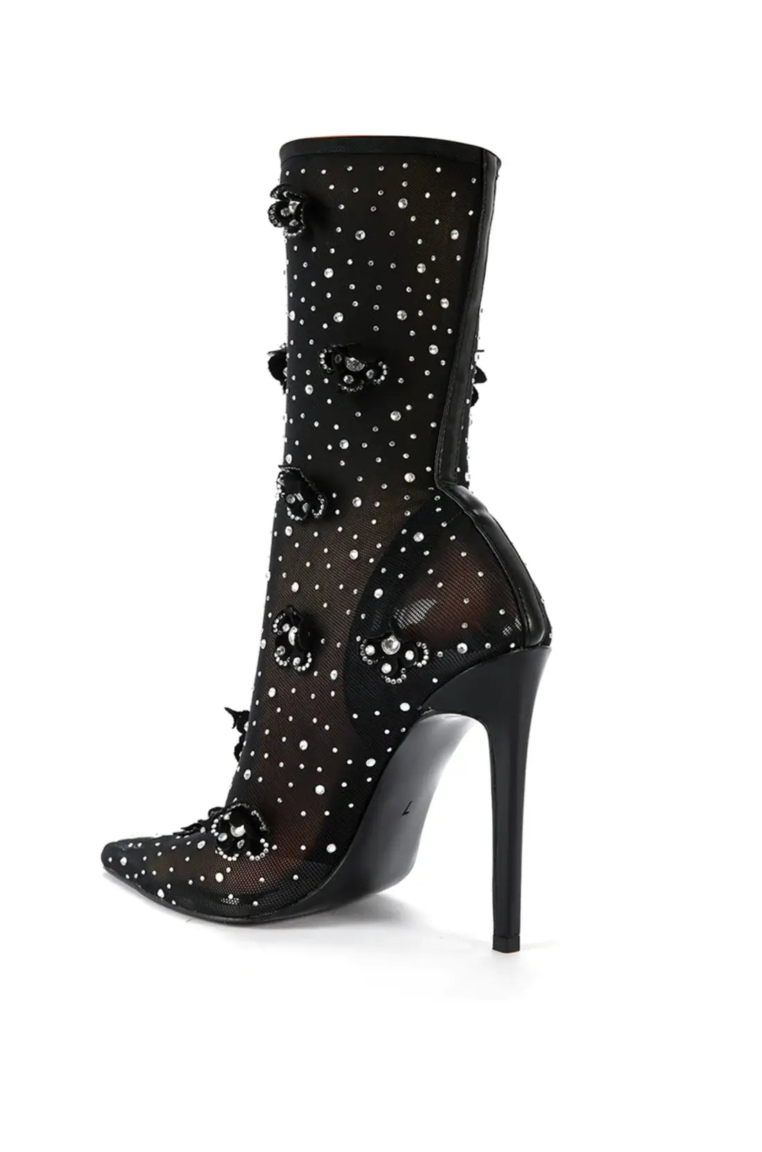 WILLOW BLACK STILETTO BOOTIE